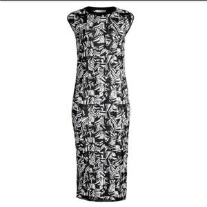 Black & White Patterned Mini Dress